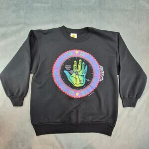 Body Glove Retro 90's Neon Raised Bubble Logo Youth Sweatshirt XL Women's S